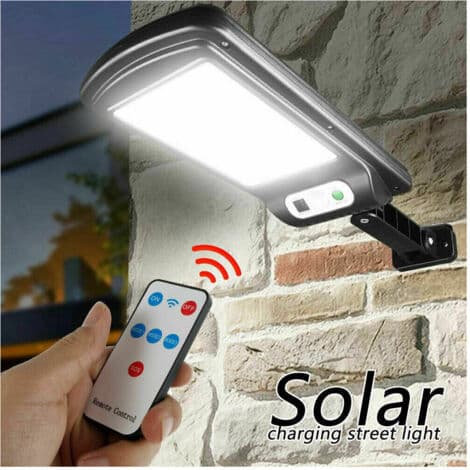Veilys Solcellepanel Fotovoltaisk Sensor 120 LED COB 5195