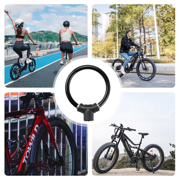 Black Circular Bike Lock for Reliable Bicycle Security