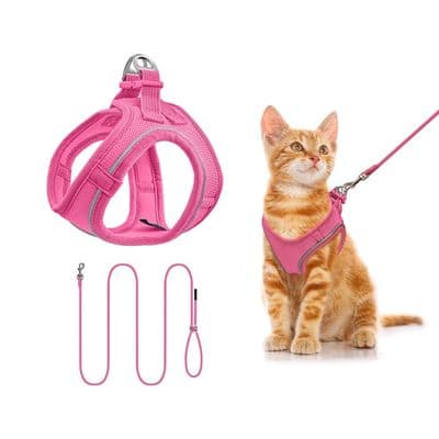 XXS Kattsele - Rosa - Lättvikt - Rymningssäker