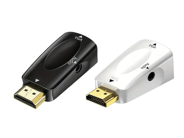 HDMI-VGA-sovitin 3,5 mm AUX-liitännällä