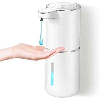 Automatisk sæbedispenser, 380 ML USB C genopladelig flydende sæbedispenser med 4 justerbare niveauer
