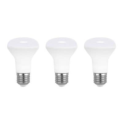 E27 7W LED Spotlampa, Kallvit 6000K, 665LM, Motsvarar 60W E27 Halogenlampa, AC 220V, Ej Dimbar, 3-pack