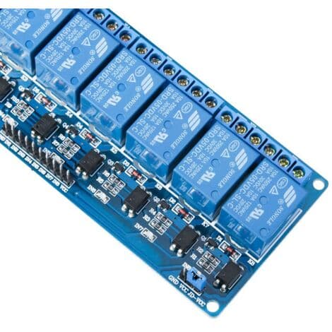 5V DC 8-kanals relæmodul med optokobler til Mega 1280 DSP Arm PIC AVR STM32 Raspberry Pi