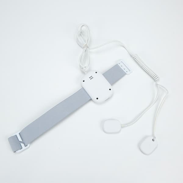 Wired Bedwetting Alarm with Magnetic Sensor - Effective Aid for Nocturnal Incontinence White Orange