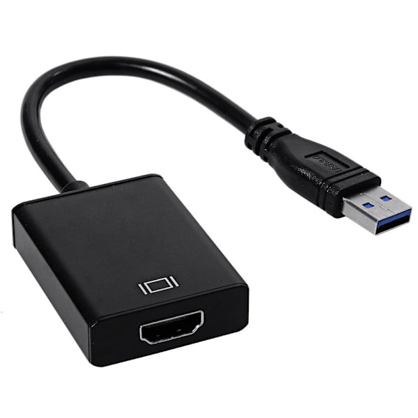 USB 3.0 til HDMI-adapter - Svart
