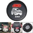 17\" tum 4WD 4x4 PVC läder reservhjul däckskydd