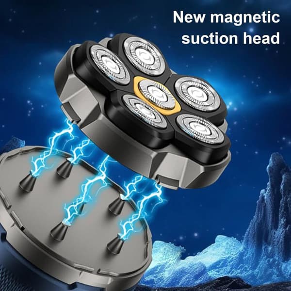 6D magnetisk huvudrakapparat - IPX8 vattentät - LED-display - 60+ min batteritid