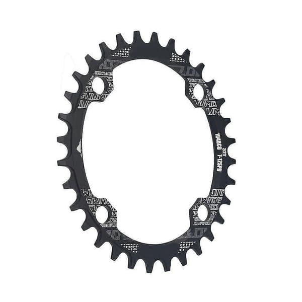 Oval cykelklinge i aluminiumslegering til BCD 104 mm Single Speed cykel 32T