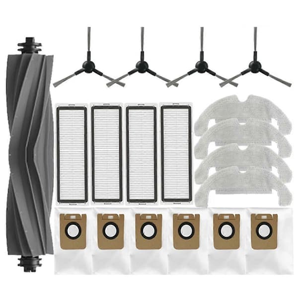 Til Dreame Bot D10s Plus/D9 Plus Robotstøvsuger Reservedele Hovedsidebørster Moppeklude HEPA-filtre