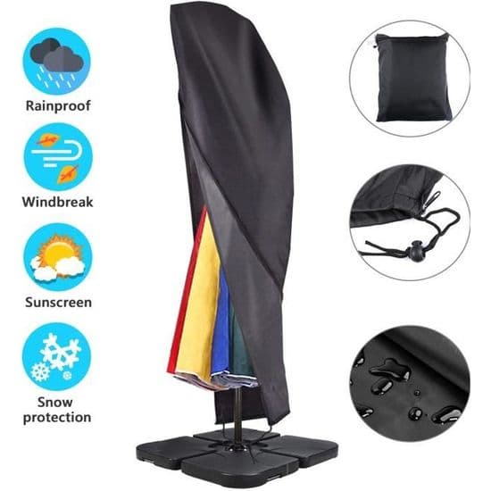 Beskyttelsesovertræk - Universal - Fritstående Parasol - 420D Polyester - Vandtæt - UV-resistent