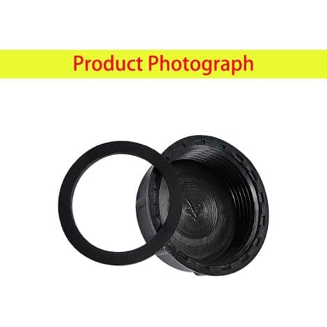 Qrity 2-delad diskbänkspropp, 39 mm gängad propp, svart