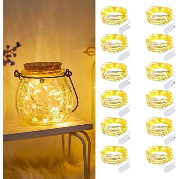 Ljusslingor, 12-pack - 2m - 20 lysdioder - IP65 Vattentät