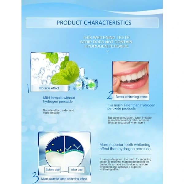 3D White Tandblegningsstrips Professional Effects Blegner Tænder, White Luxe 10 par
