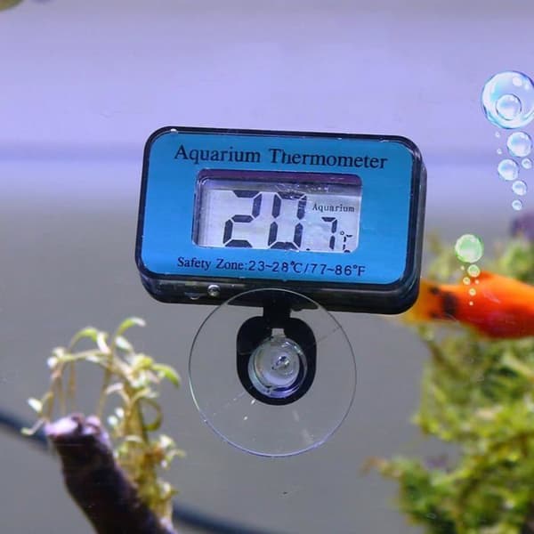 Digital LCD Akvarietermometer - Sugekopp - Nøyaktighet ±1 - Rekkevidde 0-50℃