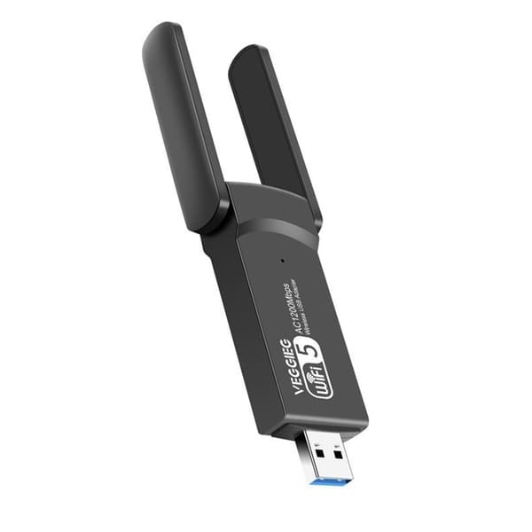 1200 Mbps 5G Dobbelt Antenne USB 3.0 WiFi-adapter til PC og Laptop