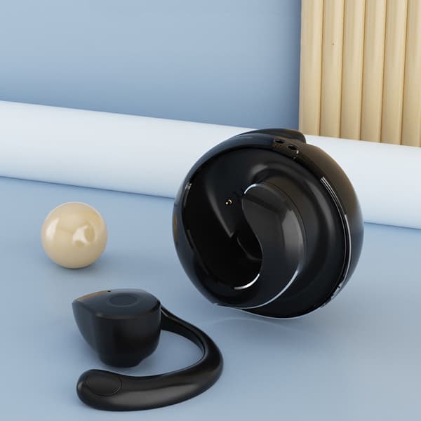 Bluetooth 5.3 AI-oversætter Åbne Øretelefoner Sort Black