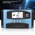 60A MPPT 12V/24V laddningsregulator för kompatibla solpaneler (ABS)