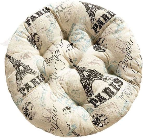 Rund Stolpute 45x45 cm - Vaskbar - Bomull - Hage