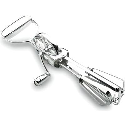 Handmixer i rostfritt stål - 4 blad - 32x13x8 cm - 308 g