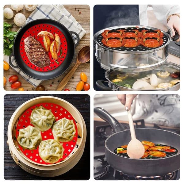 2-pakke Airfryer-matte - Non-stick - 9 tommer - Optimal dampsirkulasjon