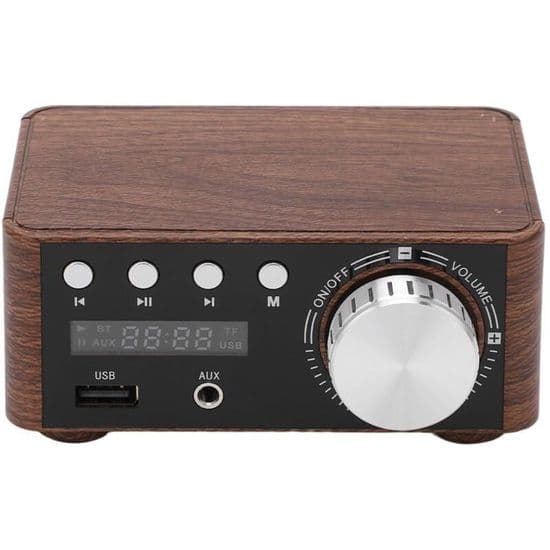 Mini Bluetooth 5.0 stereo HiFi digital 2-kanals 50W effektförstärkare med USB-ingång