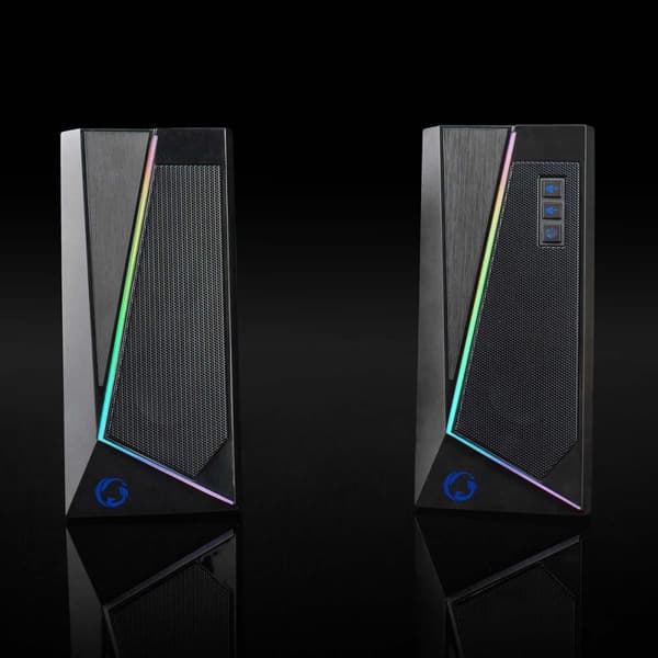 2x Computerhøjttalere, Gaming - RGB
