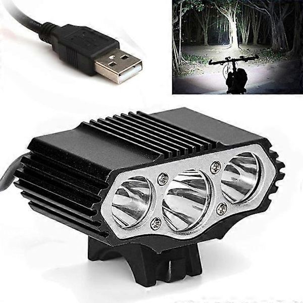 12000 Lm 3 x XML LED 3 tilstande Cykellygte Cykellys Forlygte Cykelbrænder