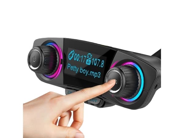 Bluetooth 5.0 FM-lähetin AUX- ja USB-liitännällä - Autoon
