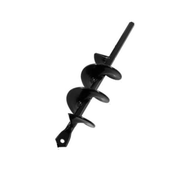 Maapora porakoneeseen 22 cm teräs Musta