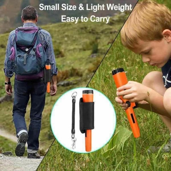 Vandtæt IP66 Metaldetektor Pointer - 360° Detektion - Vibration og Lyd - Bærbar