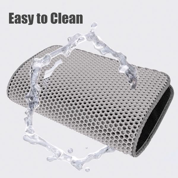 Cat Litter Mat Grey Black