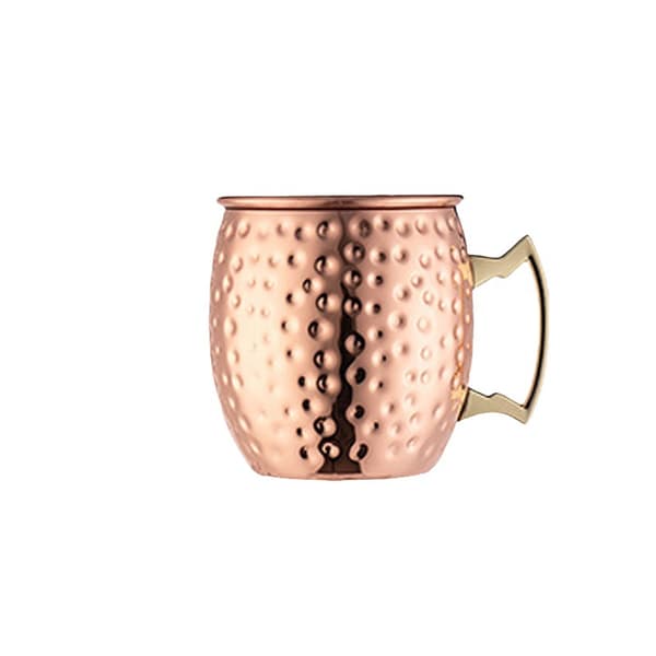 Elegant hamret kobber cocktailglas M S