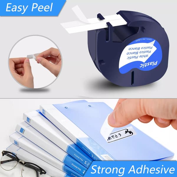 Merketape / Merkebånd Refill for Dymo – 12mm 1-Pack