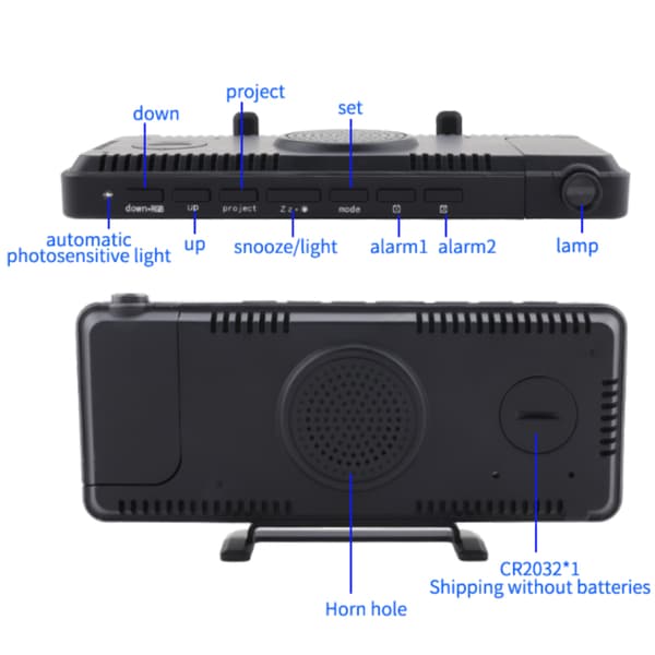 LED-projektioherätyskello