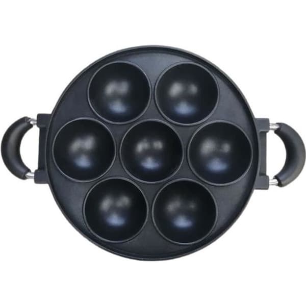 Bageform - Kageform i støbejern - 7 huller - Non-stick - 26 cm