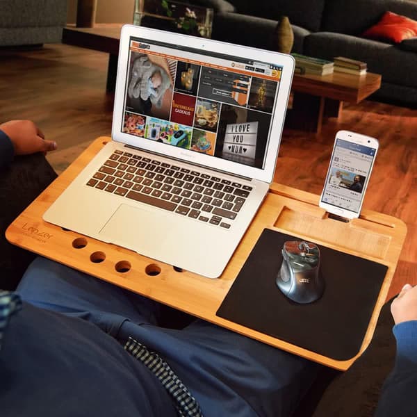 Kannettavan tietokoneen ja tabletin polvipöytä