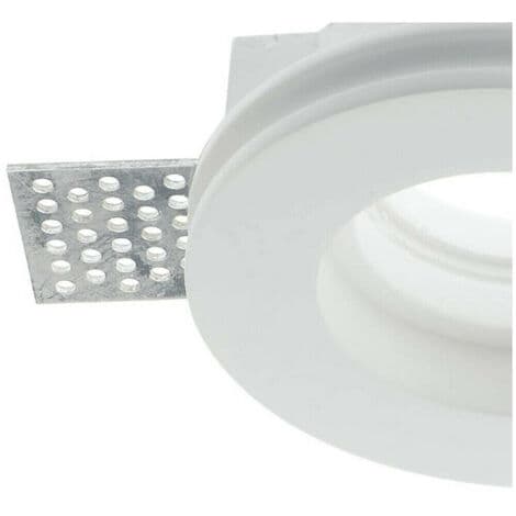 Infälld spotlight i gips, rund med glas GS-15