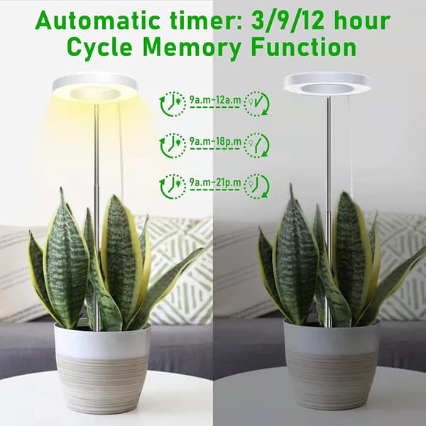 Plant lighting for potted plants warm white/white