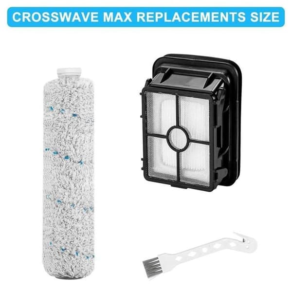 Reservedele til Bissell CrossWave Cordless Max 2554-serien 2554A, Multi-Surface børsteruller 2787, filtre 1866