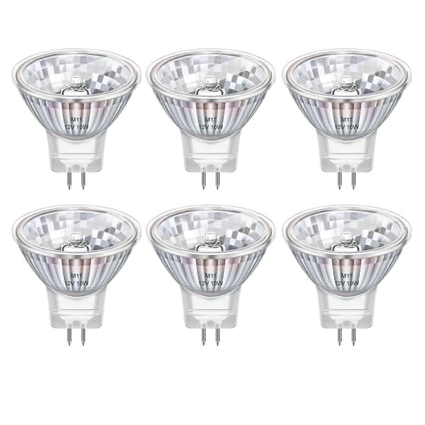 6-pack MR11 GU4 Halogenlampor 20W 12V Dimbar Varmvit 2800K