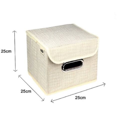Plassbesparende oppbevaringsboks 25 x 25 x 25 cm 69691