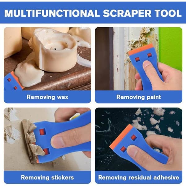 2-delt skraber - 30 udskiftningsblade - Ergonomisk - Sikker plast