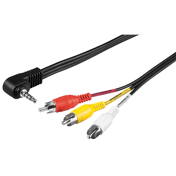 Adapterkabel, kompositt lydvideo til 3,5 mm