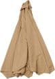 Offset parasoldug med 8 ribber, 3x3m erstatningsdug til ottekantet parasol, UV-beskyttelse (Khaki)