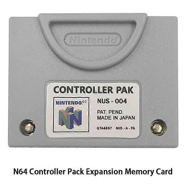 1st Memory Card 64 Controller N64 Controller Pack Udvidelse Me Grå onesize
