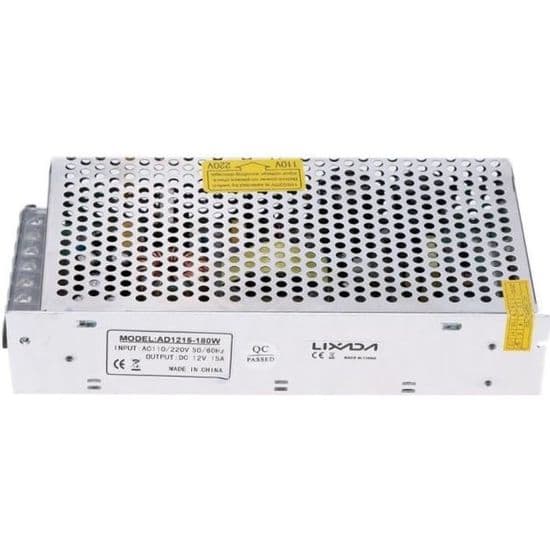 Transformator från AC 110V/220V till DC 12V 15A 180W