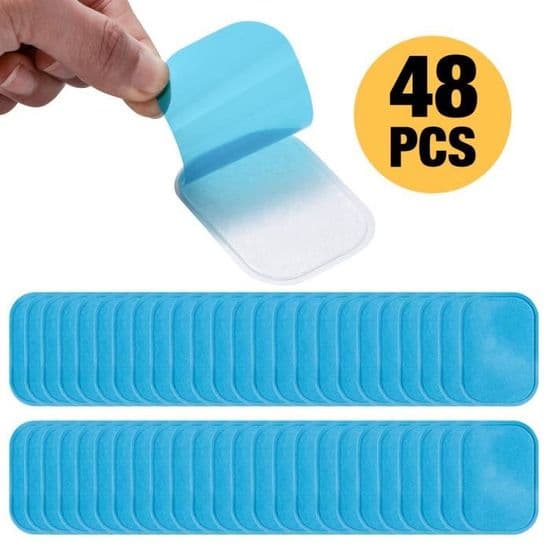 EMS Gel Pad - 48 stk. Elektrostimulationsplaster ABS Elektroder Erstatningsgelark