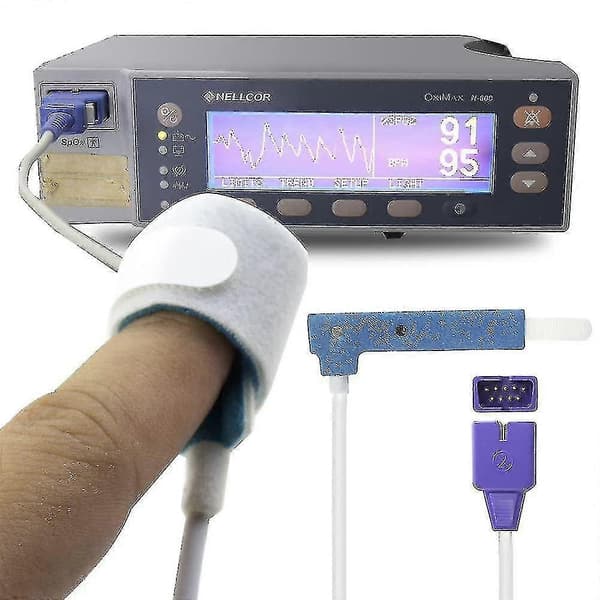 2023 Kompatibel Voksen nate Svamp 0,9m 9 Ben Engangs Spo2 Sensor PK