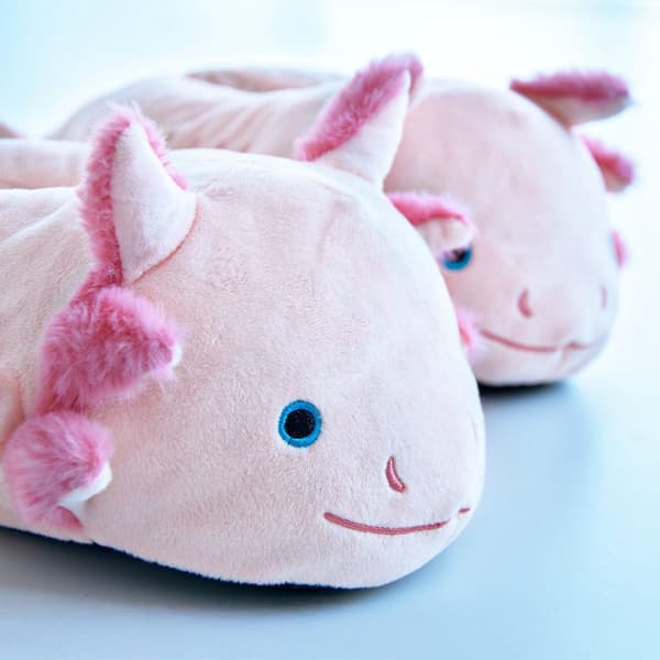 Axolotl-tøfler – myk polyester, universell passform 36–41