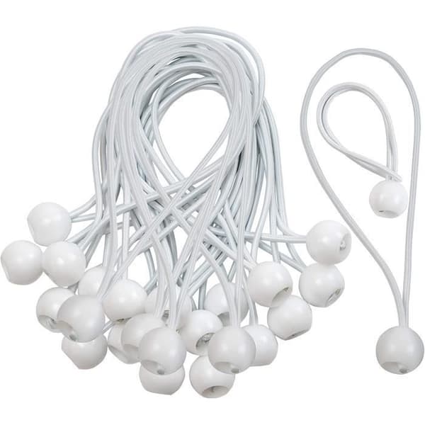 Pakke med 50 lange strikkstropper - Hvit - 15cm